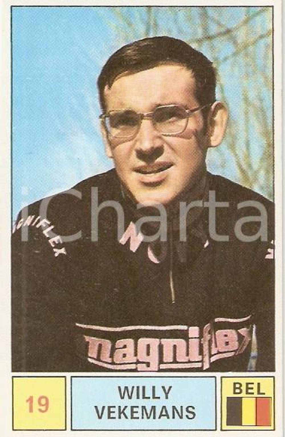 Oggetto da collezione cartaceo PANINI  SPRINT 1971 Figurina Willy VEKEMANS n. 19 Ciclismo 1