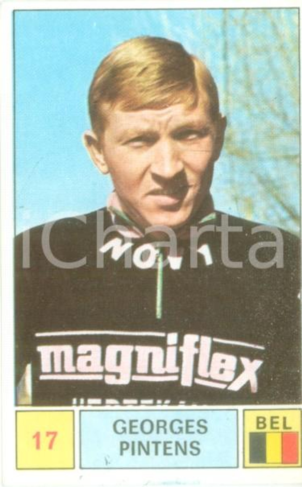 Oggetto da collezione cartaceo PANINI  SPRINT 1971 Figurina valida Georges PINTENS n 17 Ciclismo MAGNIFLEX 1