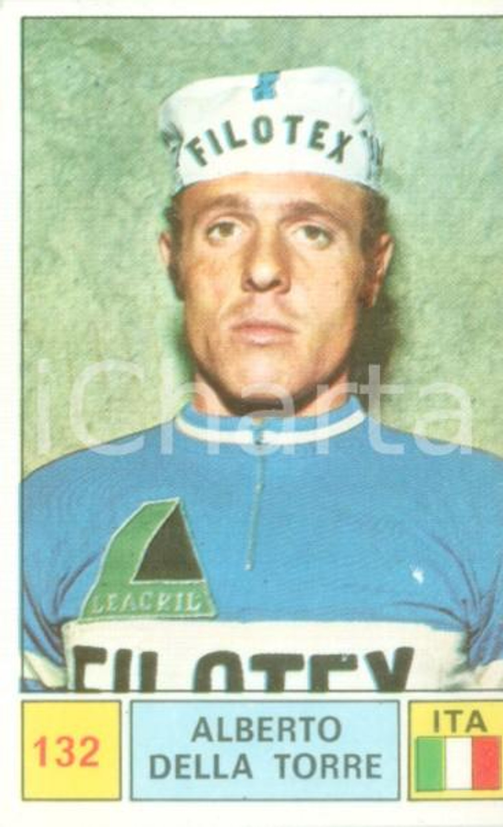 Oggetto da collezione cartaceo PANINI SPRINT 1971 Figurina valida Alberto DELLA TORRE n. 132 Sponsor FILOTEX 5 1
