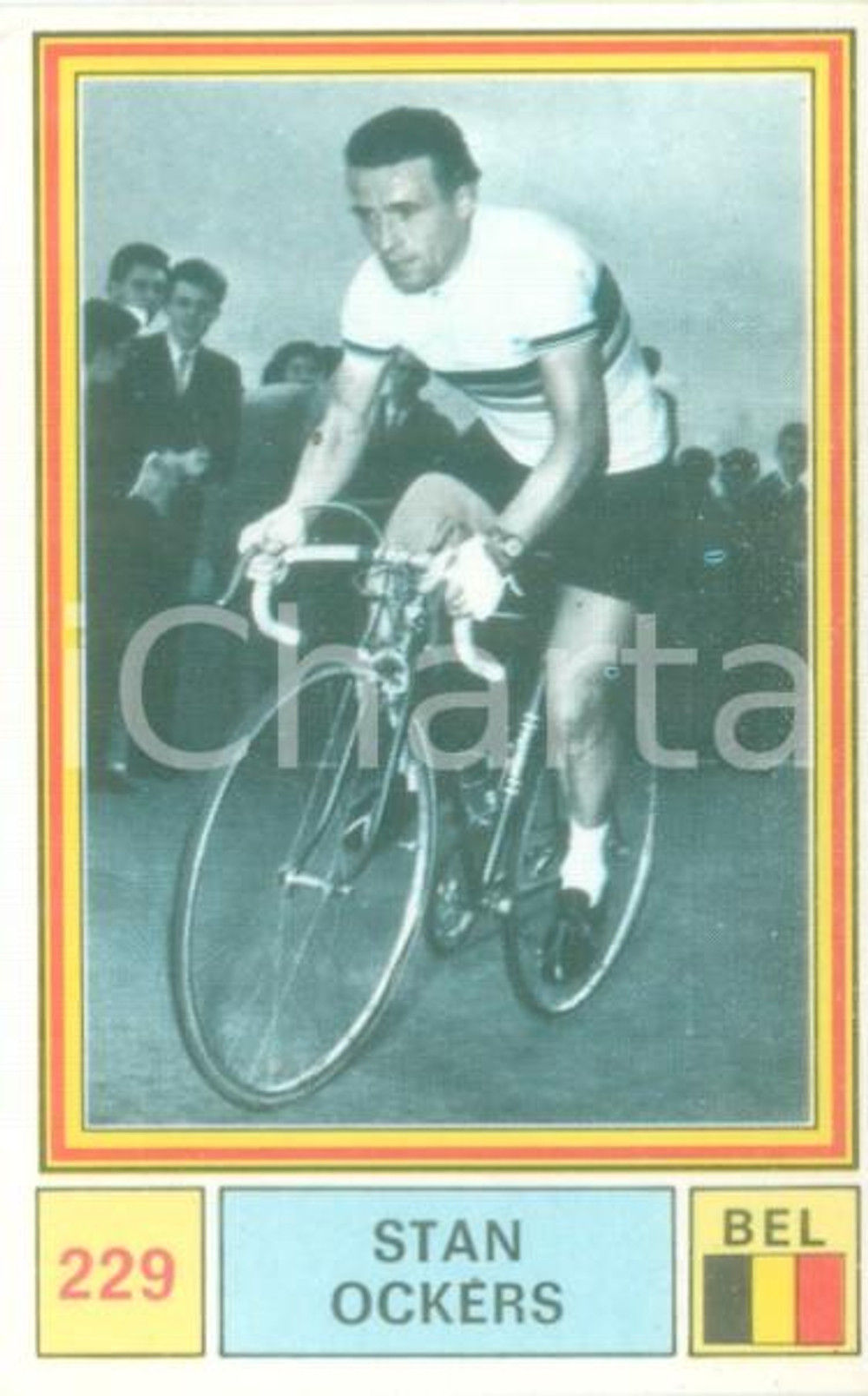 Oggetto da collezione cartaceo PANINI  SPRINT 1971 Figurina valida Stan OCKERS n. 229 Sponsor BELGIO 1