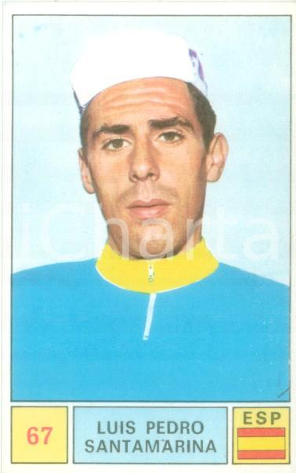 Oggetto da collezione cartaceo PANINI  SPRINT 1971 Figurina valida Luis Pedro SANTAMARINA n. 67 Ciclismo 1