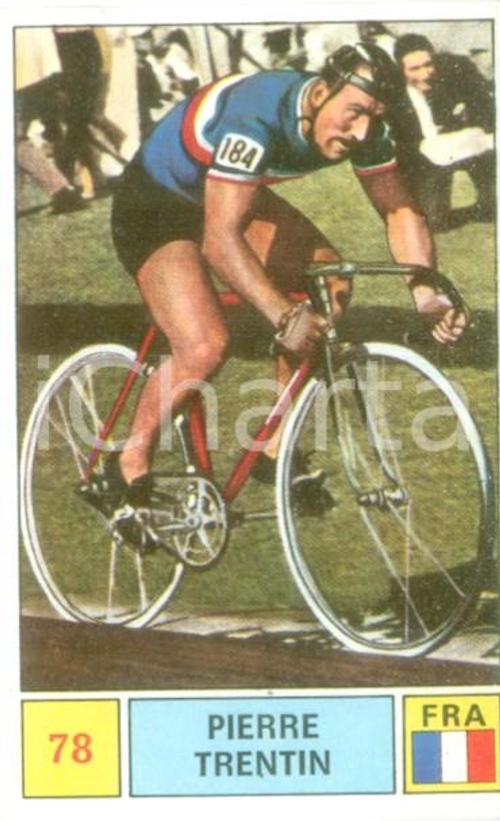 Oggetto da collezione cartaceo PANINI  SPRINT 1971 Figurina Pierre TRENTIN n. 78 Ciclismo FRANCIA 1