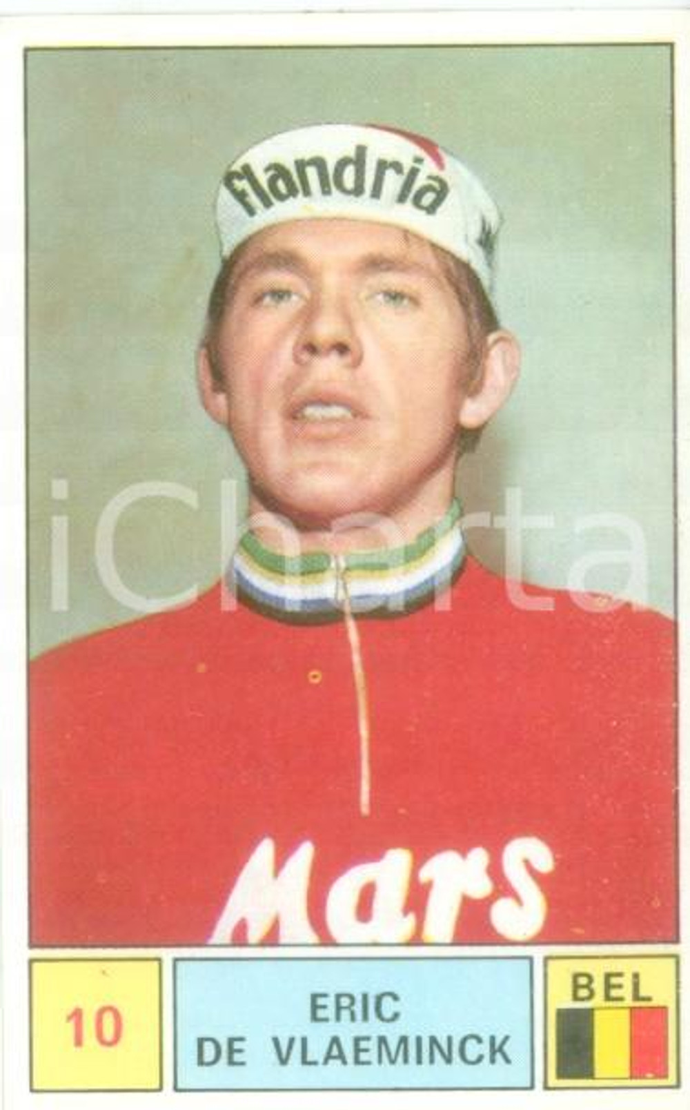 Oggetto da collezione cartaceo PANINI SPRINT 1971 Figurina Eric DE VLAEMINCK n. 10 Ciclismo MARS FLANDRIA 2 1