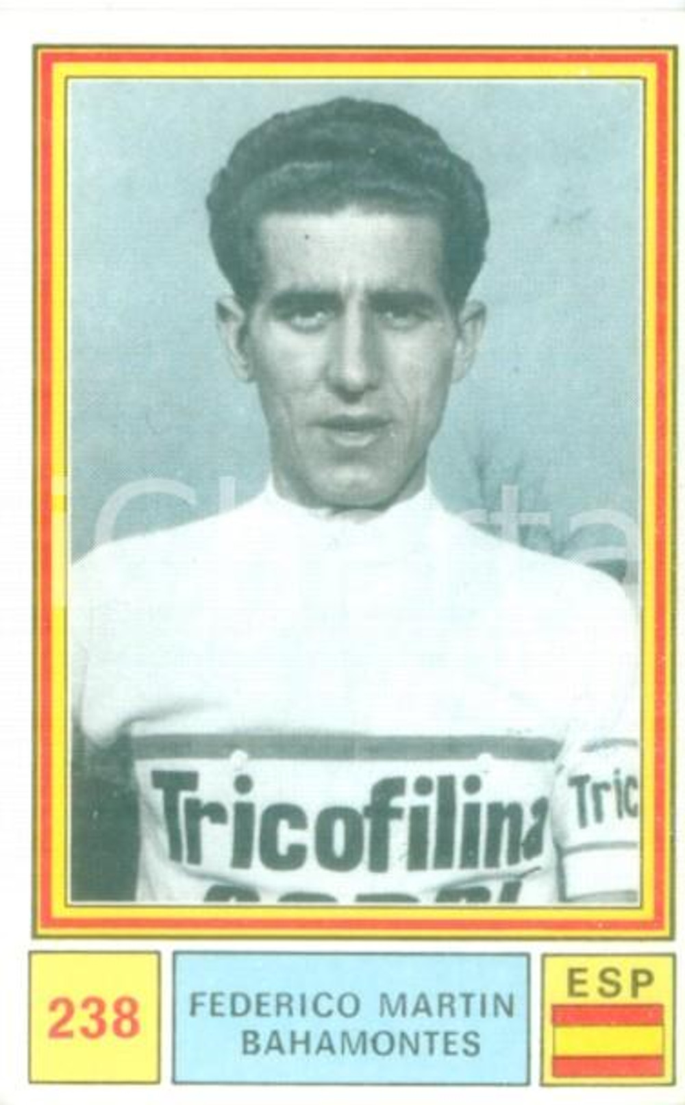 Oggetto da collezione cartaceo PANINI SPRINT 1971 Figurina Federico Martin BAHAMONTES n. 238 Ciclismo 3 1