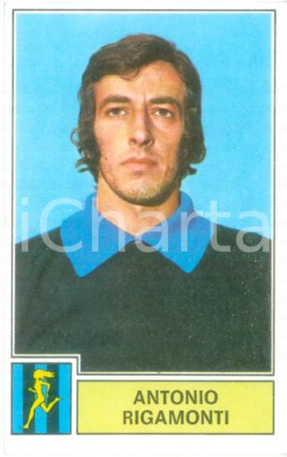 Oggetto da collezione cartaceo PANINI CALCIATORI 1971  1972 Figurina Antonio RIGAMONTI Serie A ATALANTA 3 1