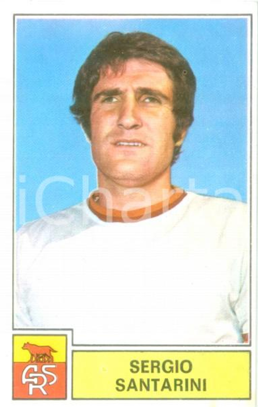 Oggetto da collezione cartaceo PANINI CALCIATORI 1971  1972 Figurina Sergio SANTARINI Serie A ROMA 2 1