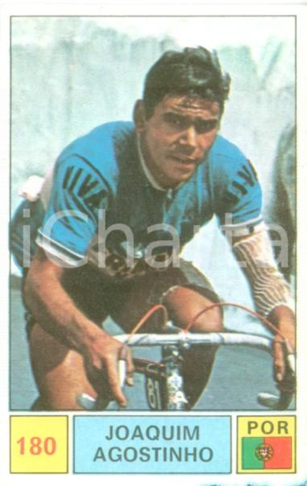 Oggetto da collezione cartaceo PANINI  SPRINT 1971 Figurina Joaquim AGOSTINHO n. 180 Ciclismo PORTOGALLO 1
