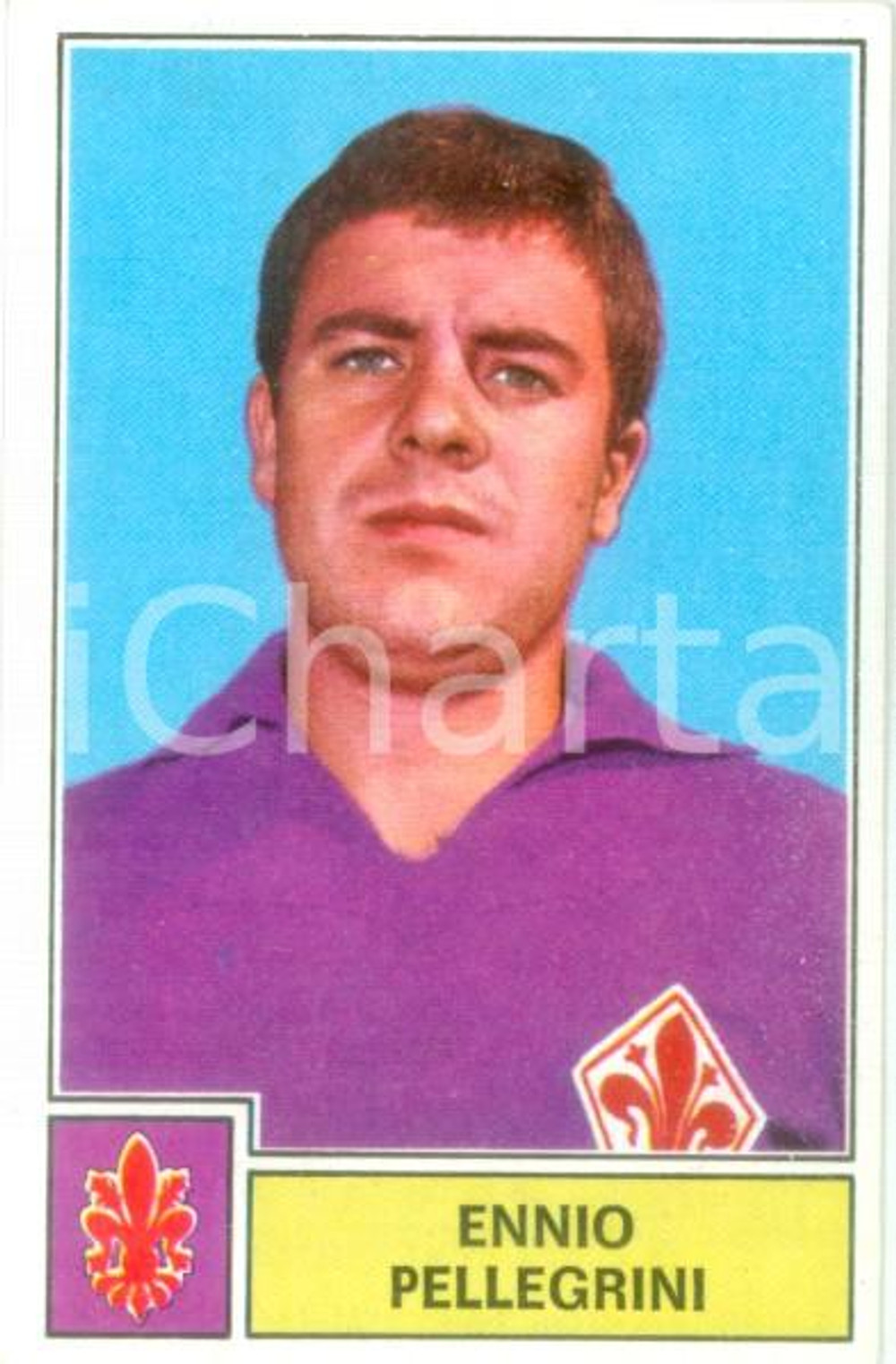 Oggetto da collezione cartaceo PANINI  CALCIATORI 1971  1972 Figurina Ennio PELLEGRINI Calcio FIORENTINO 1