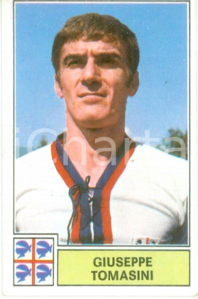 Oggetto da collezione cartaceo PANINI  CALCIATORI 1971  1972 Figurina Giuseppe TOMASINI Serie A CAGLIARI 1