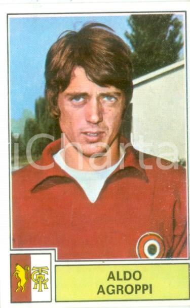 Oggetto da collezione cartaceo PANINI  CALCIATORI 1971  1972 Figurina Aldo AGROPPI Serie A TORINO 1