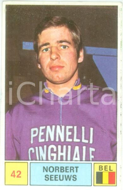 Oggetto da collezione cartaceo PANINI  SPRINT 1971 Figurina Norbert SEEUWS n. 42 Ciclismo Pennelli CINGHIALE 1