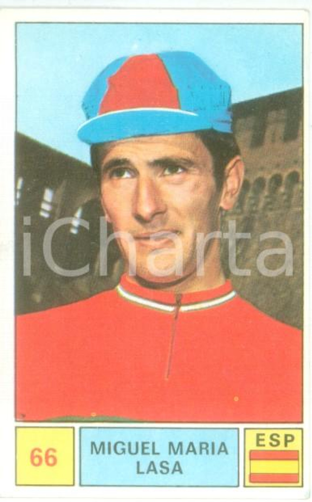 Oggetto da collezione cartaceo PANINI  SPRINT 1971 Figurina Miguel Maria LASA n. 66 Ciclismo SPAGNA 1