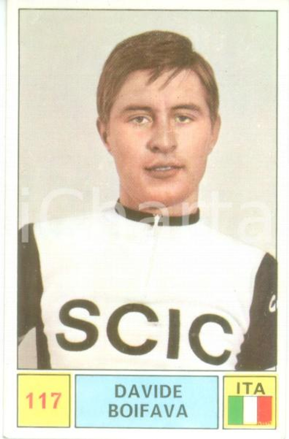 Oggetto da collezione cartaceo PANINI  SPRINT 1971 Figurina Davide BOIFAVA  n. 117 Sponsor SCIC 1