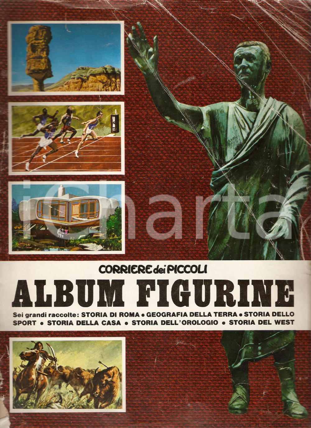 Oggetto da collezione cartaceo 1969 CORRIERE DEI PICCOLI Album figurine DANNEGGIATO Completo al 10% 1