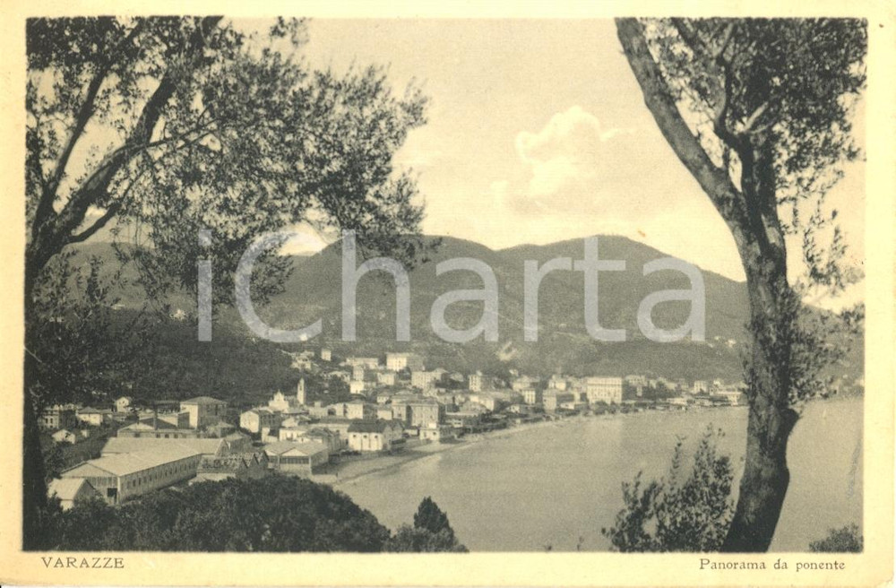 Cartolina originale da collezione 1944 VARAZZE SV Panorama da ponente Cartolina postale FP VG 1