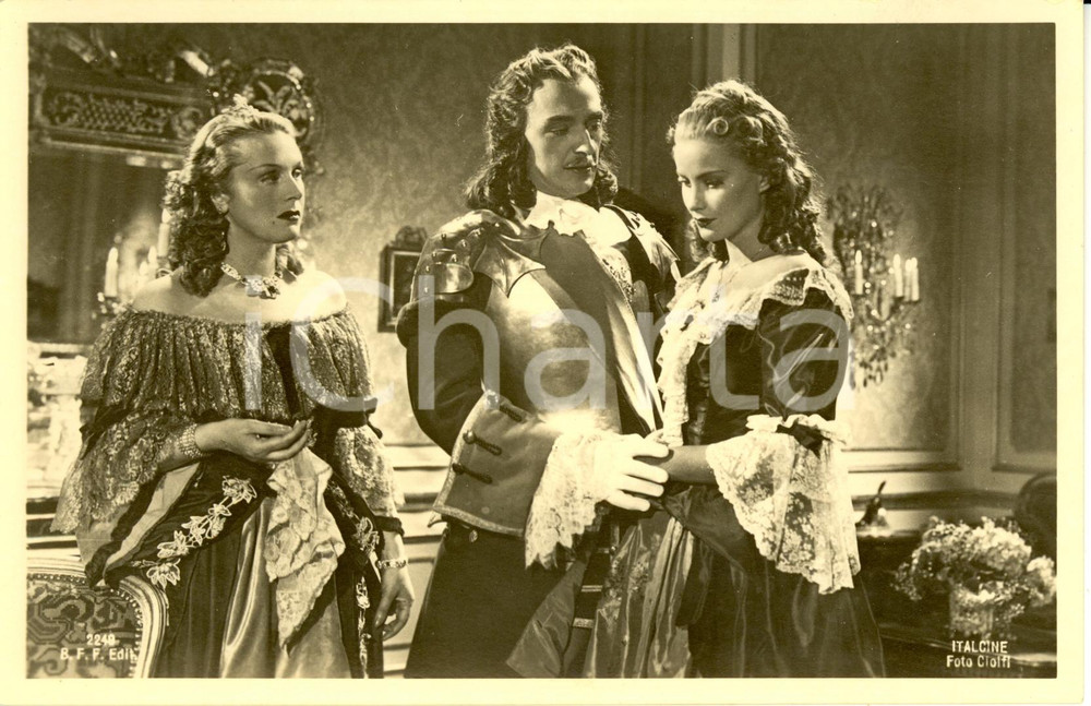 Cartolina originale da collezione 1940 CINEMA ITALCINE La prima donna che passa  scena del film Cartolina FP NV 1