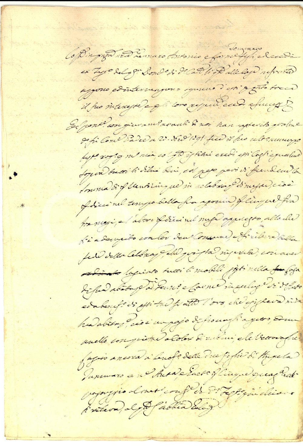 Documento originale, autentico 1792 NAPOLI Divisione ereditaria sulla casa del defunto Domenico TAMMARO 1