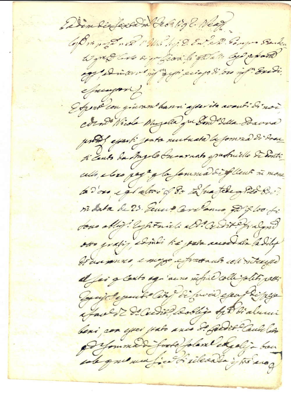 Documento originale, autentico 1792 NAPOLI Nicola MUSELLA esonerato dal saldo a Emanuele e Pompeo PRUDENTE 1