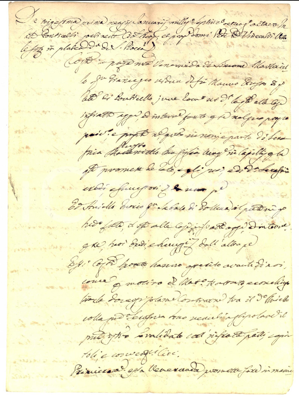 Documento originale, autentico 1788 NAPOLI PONTICELLI Contratto di matrimonio e dote di Serafina MARTENIELLO 1