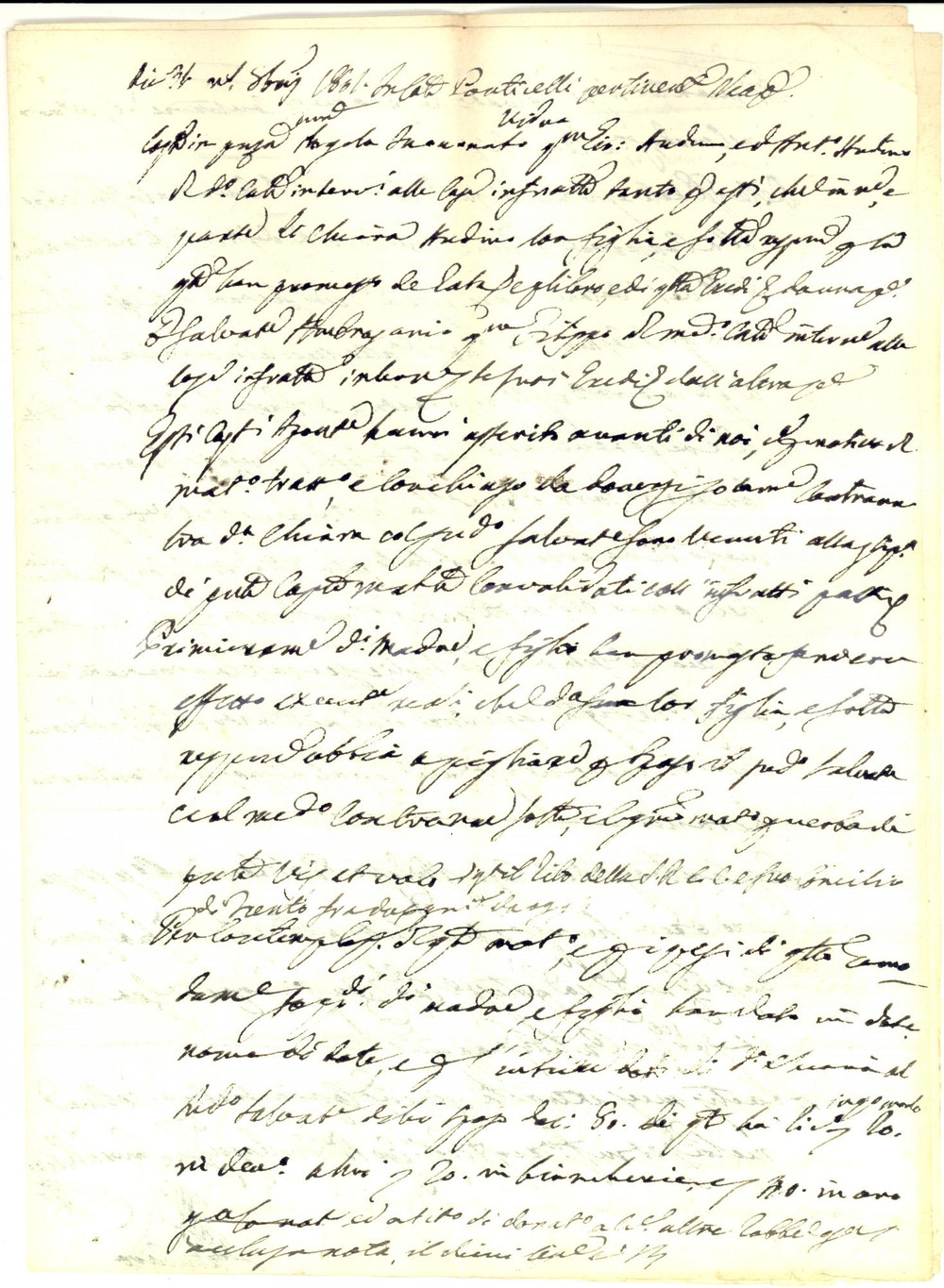 Documento originale, autentico 1801 NAPOLI PONTICELLI Contratto di matrimonio e corredo di Chiara AUDINO 1