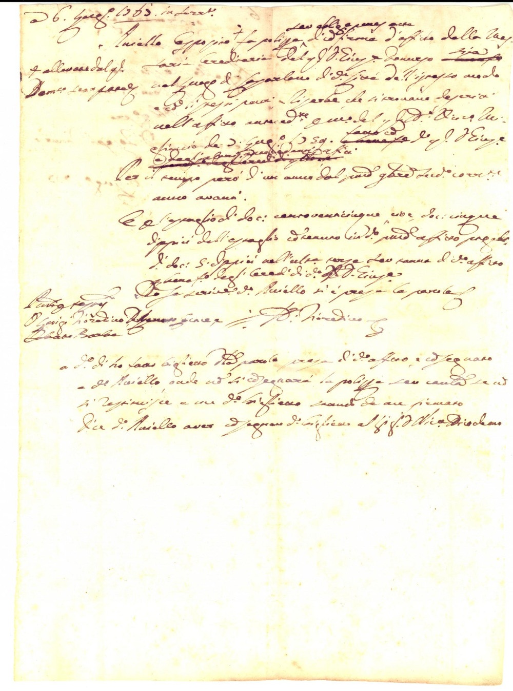 Documento originale, autentico 1767 CASARLANO NA Aniello ESPOSITO conferma affitto masseria Manoscritto 1