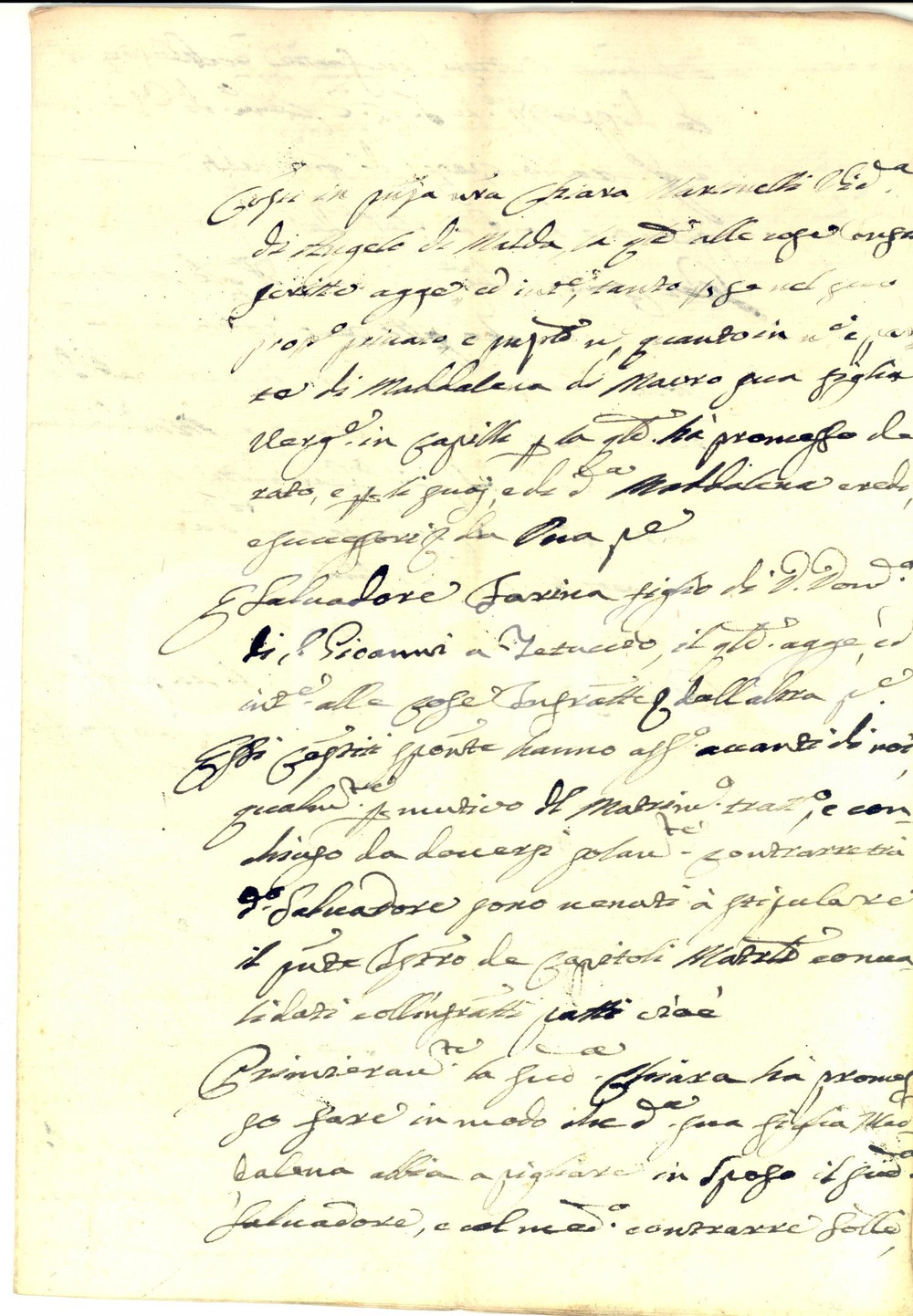 Documento originale, autentico 1794 NAPOLI PONTICELLI Contratto di matrimonio e dote di Maddalena DI MAURO 1