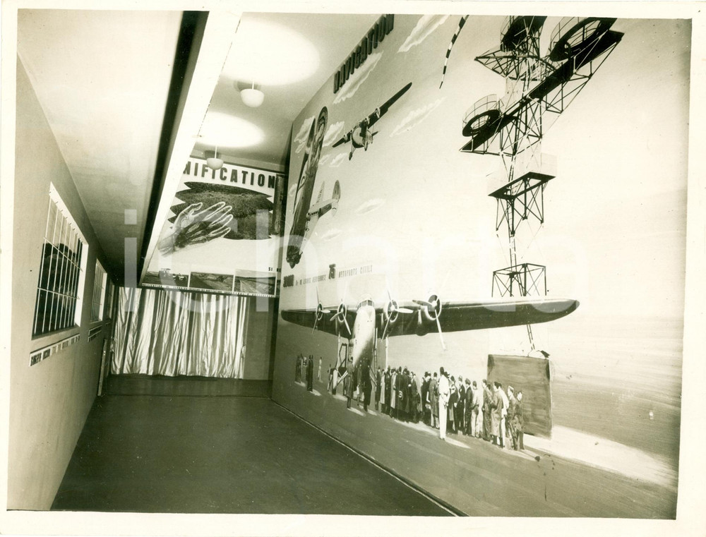 Fotografia d epoca originale 1937 PARIS EXPOSITION Padiglione architetto Agnoldomenico PICA Fotografia 1
