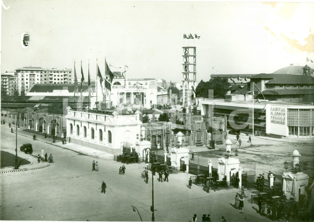 Fotografia d epoca originale 1936 MILANO Apertura Fiera Campionaria Padiglione LANITAL Fotografia 1