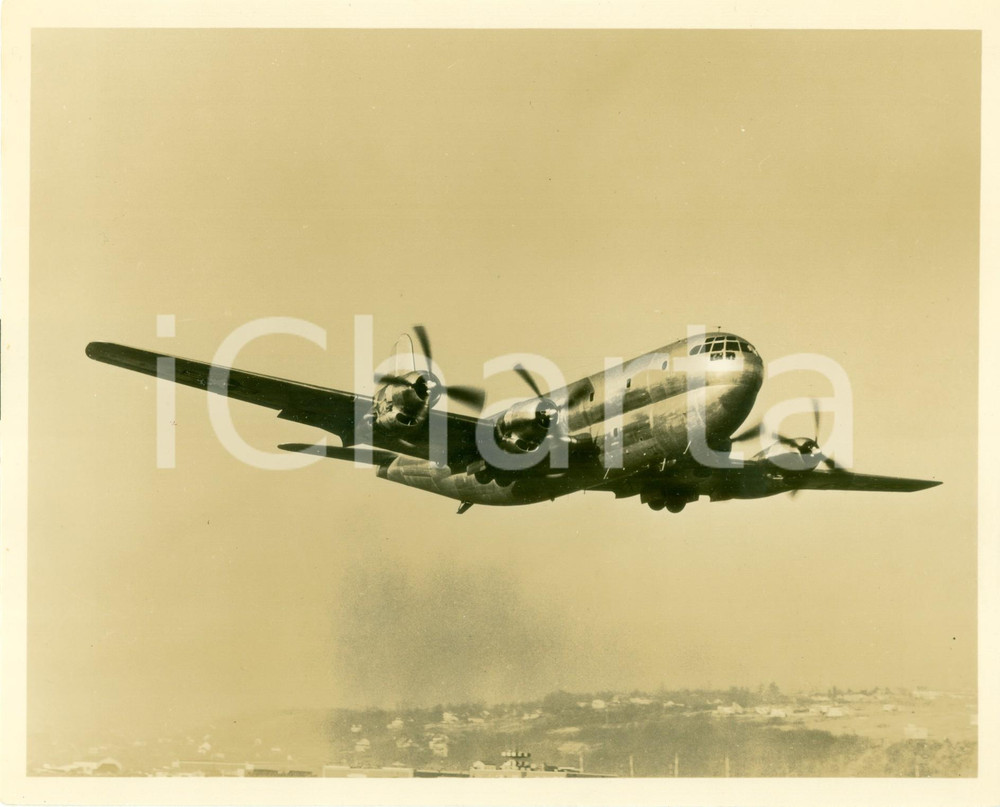 Fotografia d epoca originale 1950 ca USAF, Boeing C97 Stratofreighter, cargo plane 1