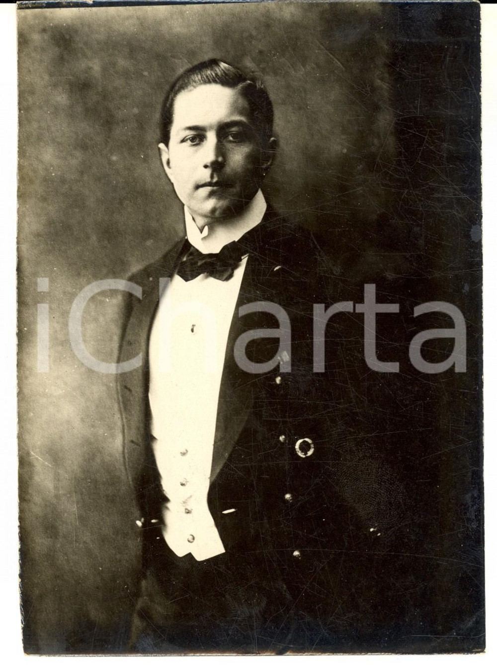 Fotografia d epoca originale 1910 ca GERMANIA Ritratto del giovane Adalberto di PRUSSIA Foto riproduzione 1