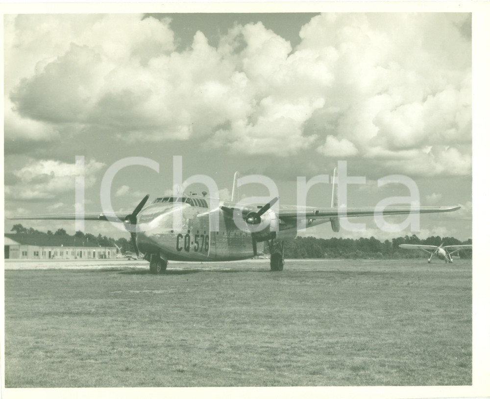 Fotografia d epoca originale 1948 circa USAF Fairchild C82 Packet CQ576 Foto 1