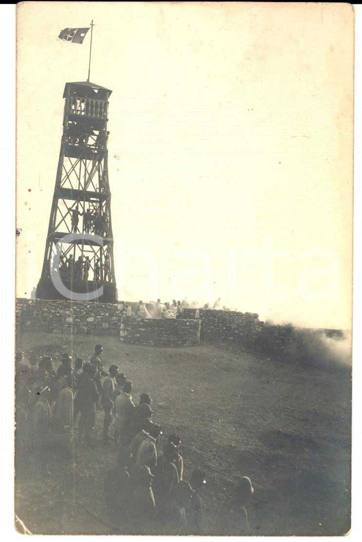 Fotografia d epoca originale 1915 ca WW1 GRANDI MANOVRE  Reparti di artiglieria in azione Foto FP NV 1