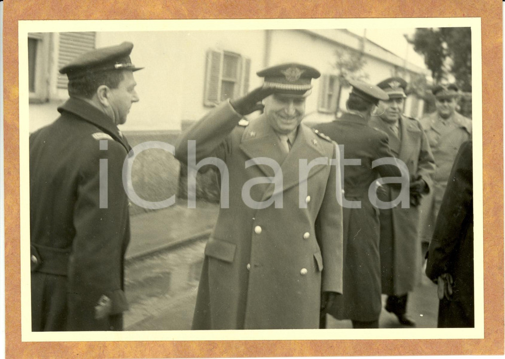 Fotografia d epoca originale 1955 BORGO PIAVE LT Domenico FORNARA Generale al Centro Addestrativo DAT Foto 1