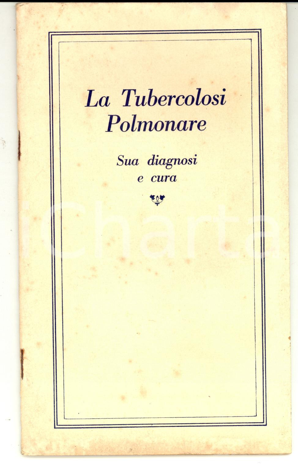 Materiale pubblicitario d’epoca 1920 ca La tubercolosi polmonare  Sciroppo ipofosfiti FELLOWS Pubblicitario 1
