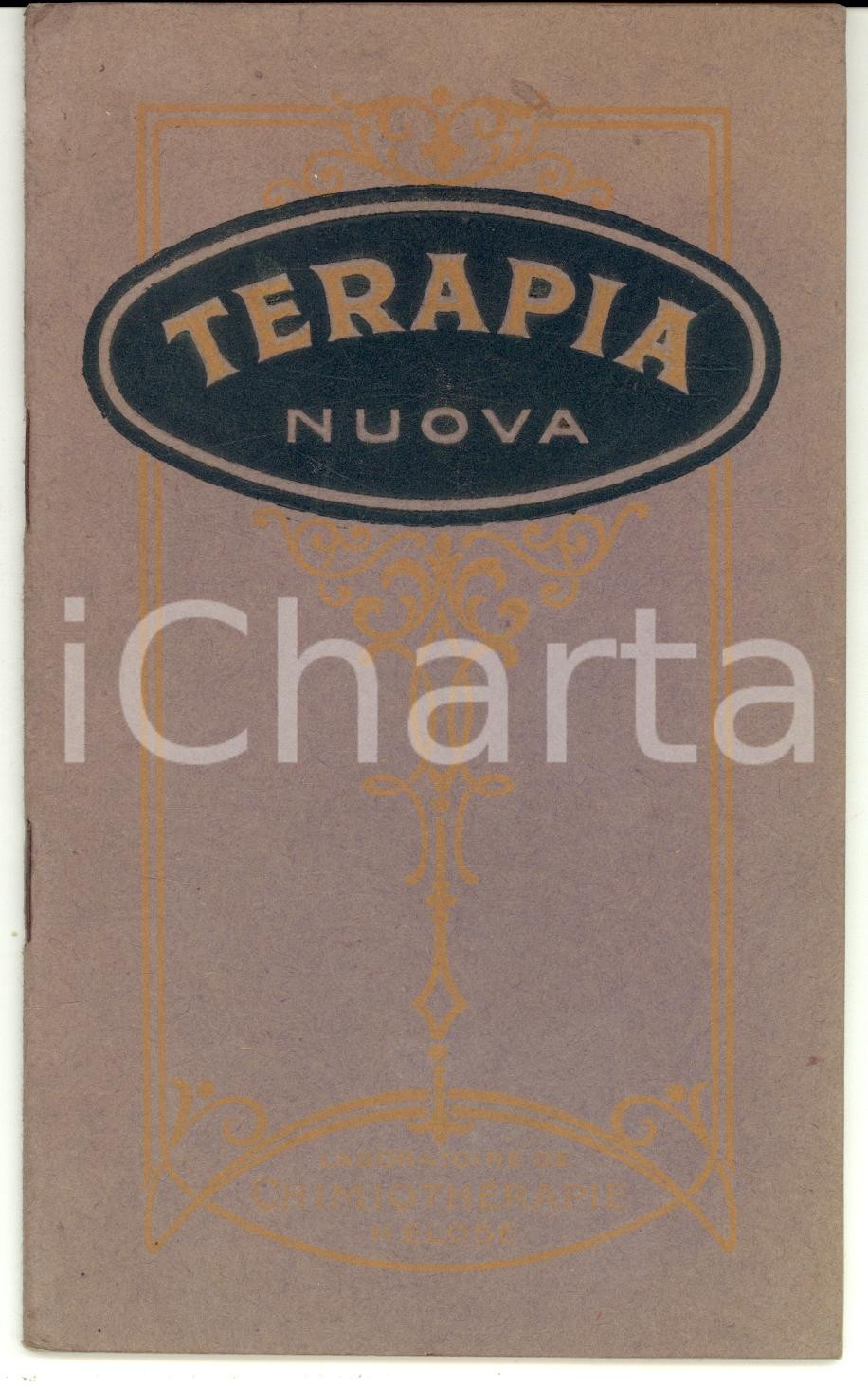 Materiale pubblicitario d’epoca 1915 ca PARIS Laboratorio chimicoterapia HELOSE Terapia nuova Libretto 1
