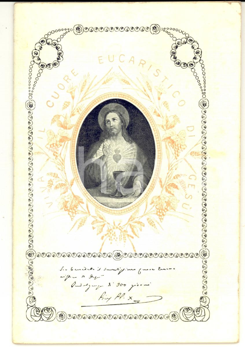 Libro, pubblicazione d epoca 1914 NAPOLI Aggregazione alla Confraternita del CUORE EUCARISTICO DI GESU 1