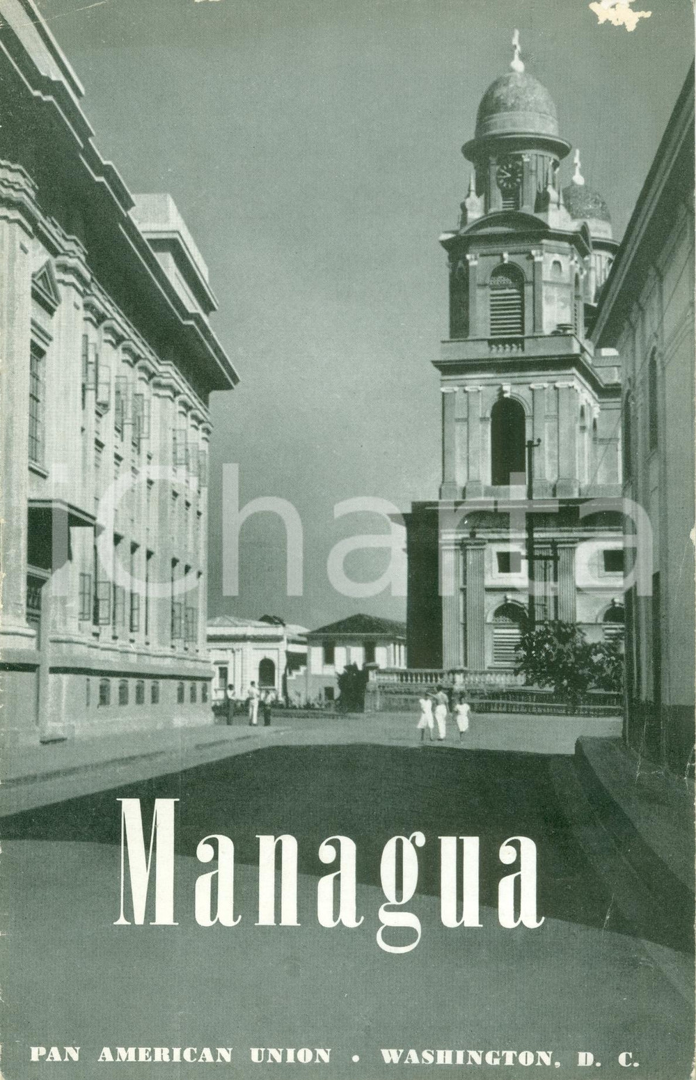 Materiale pubblicitario d’epoca 1945 PAN AMERICAN UNION Opuscolo MANAGUA Illustrato Turismo 1