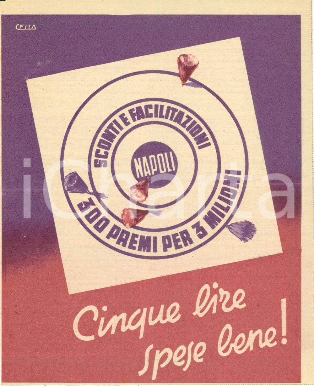 Documento originale, autentico 1940 NAPOLI Estrazione Prima Mostra Triennale Terre Italiane Oltremare Opuscolo 1