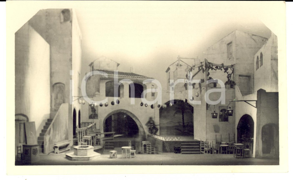 Fotografia d epoca originale 1934 ROMA TEATRO DELL OPERA  Carmen  Scenografia Pieretto BIANCO Foto 1