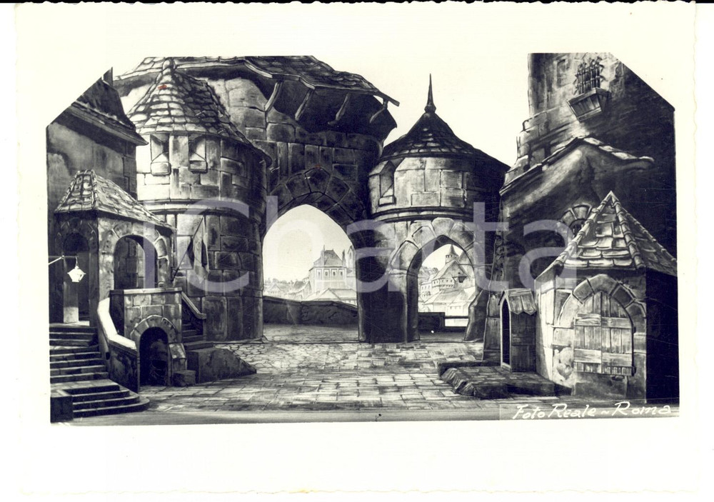 Fotografia d epoca originale 1945 ROMA TEATRO DELL OPERA  Il piccolo Marat  Allestimento Alberto SCAIOLI Foto 1