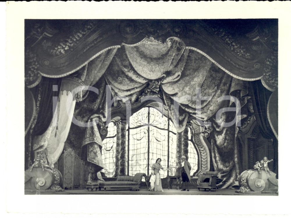 Fotografia d epoca originale 1943 ROMA TEATRO DELL OPERA  Don Pasquale  Allestimento Camillo PARRAVICINI Foto 1