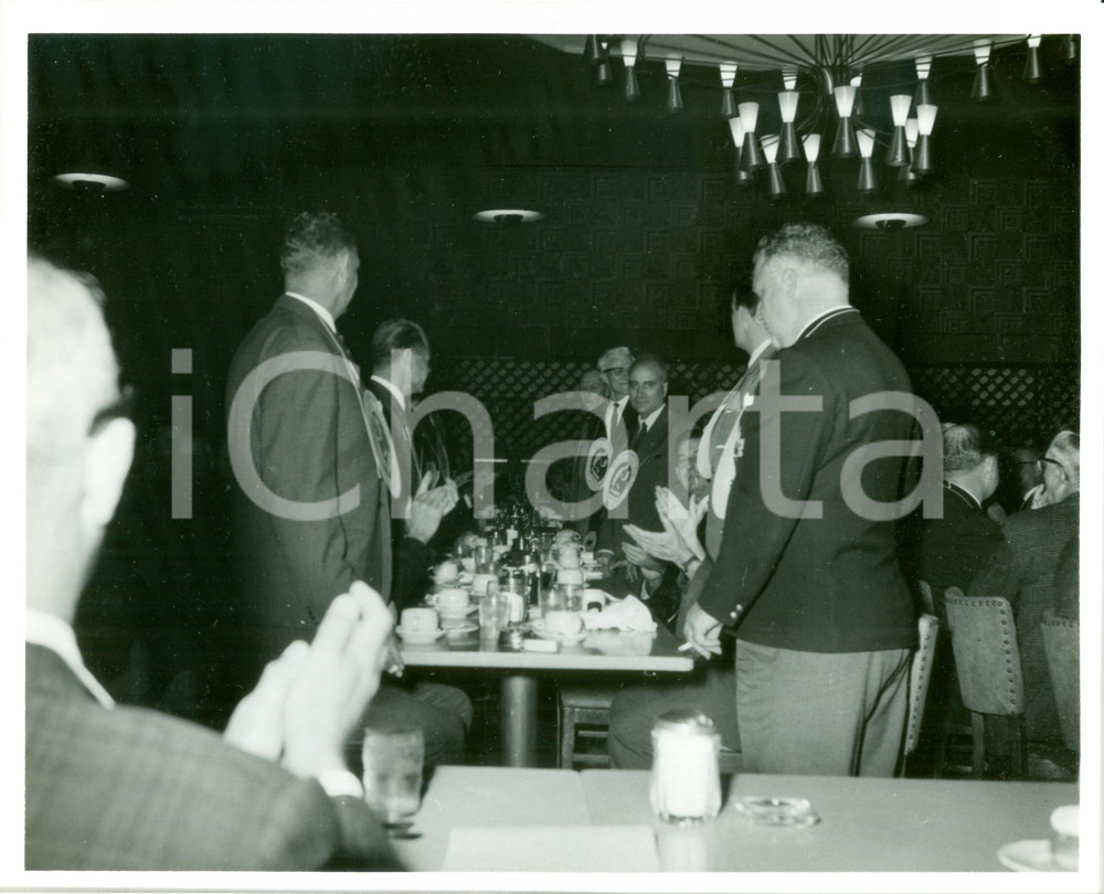 Fotografia d epoca originale 1965 PENSACOLA FLORIDA U.S. NAVY Meeting Ufficiali stranieri GOPHER CLUB Foto 1