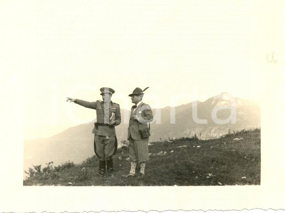 Fotografia d epoca originale 1936 BASSANO DEL GRAPPA Raduno 31Â° Regg.to Artiglieria Alpino MONTE GRAPPA 1