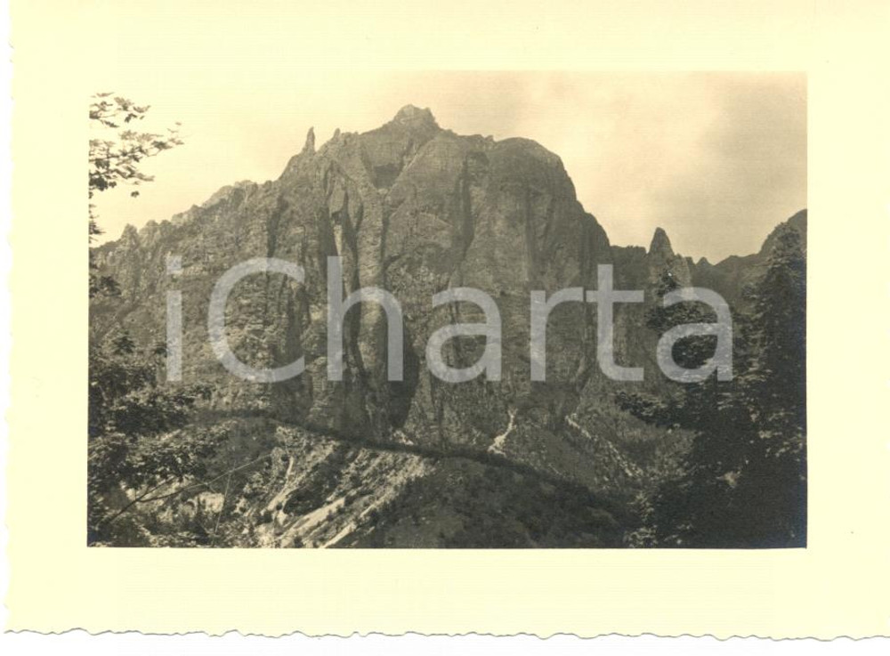 Fotografia d epoca originale 1936 BASSANO DEL GRAPPA Raduno 31Â° Regg.to Artiglieria Una cima MONTE GRAPPA 1