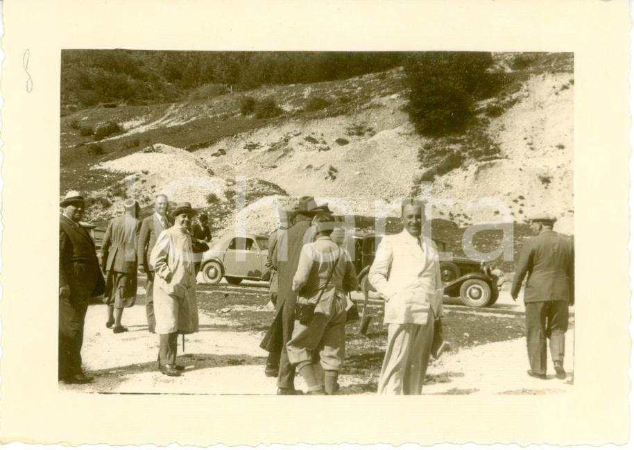 Fotografia d epoca originale 1936 BASSANO DEL GRAPPA VI Raduno 31Â° Regg.to Artiglieria arrivo ufficiali FOTO 1