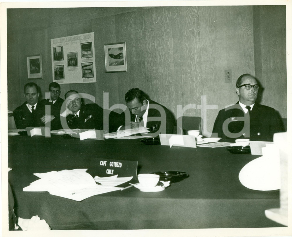 Fotografia d epoca originale 1965 PENSACOLA FLORIDA U.S. NAVY Ufficiali stranieri corso gestione rifornimenti 1