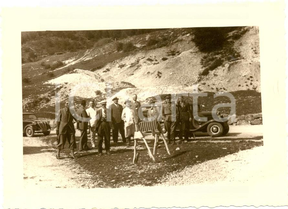 Fotografia d epoca originale 1936 BASSANO DEL GRAPPA Raduno 31Â° Regg.to Artiglieria Gruppo degli ufficiali 1