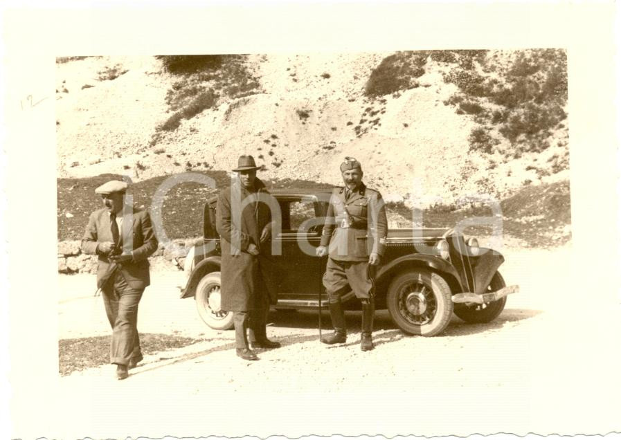 Fotografia d epoca originale 1936 BASSANO DEL GRAPPA Raduno 31Â° Regg.to Artiglieria ritratto di due ufficiali 1