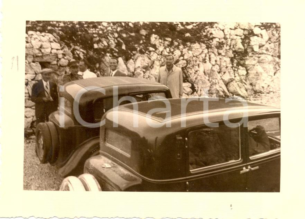 Fotografia d epoca originale 1936 BASSANO DEL GRAPPA Raduno 31 Reggimento Artiglieria Ufficiali e automobili 1
