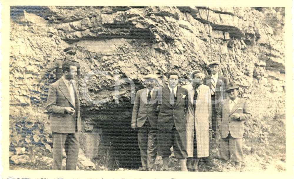 Fotografia d epoca originale 1936 BASSANO DEL GRAPPA Raduno 31 Regg.to Artiglieria Gruppo ufficiali in posa 1